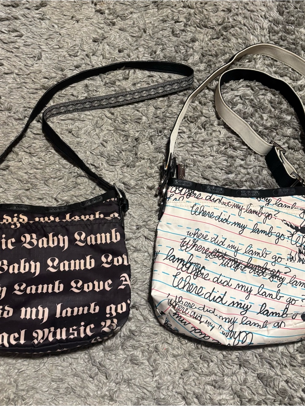 Two Hella cool old school L.A.M.B. concert bags. Please see all pictures